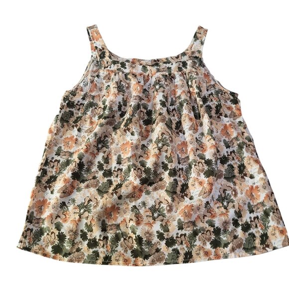 SHEIN Tops - SHEIN Womens Medium Floral Butterfly Print Camisole Tank Top Blouse